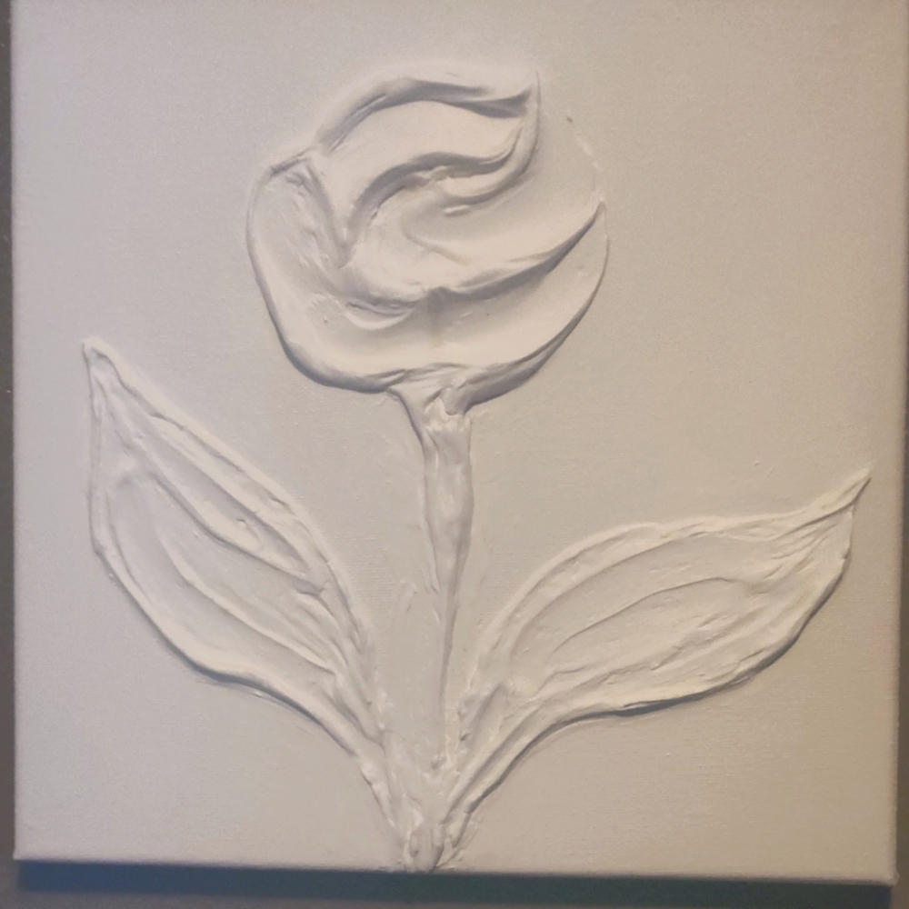 10 x 10 acylic sculpted painting
